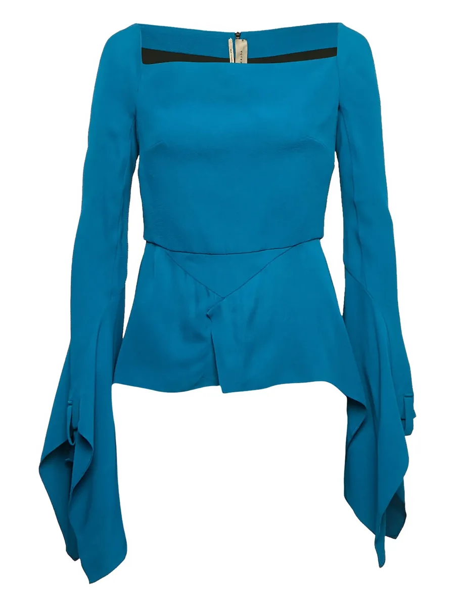 draped-detail blouse 2