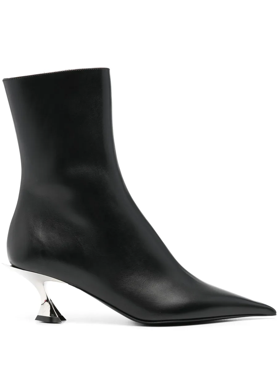 60mm leather ankle boots 2