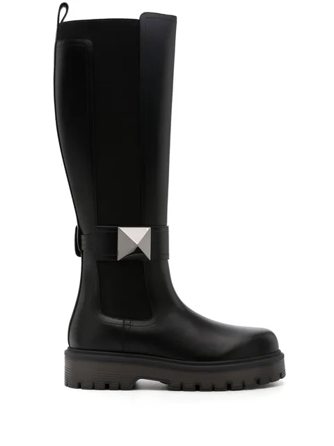 One Stud knee-high boots