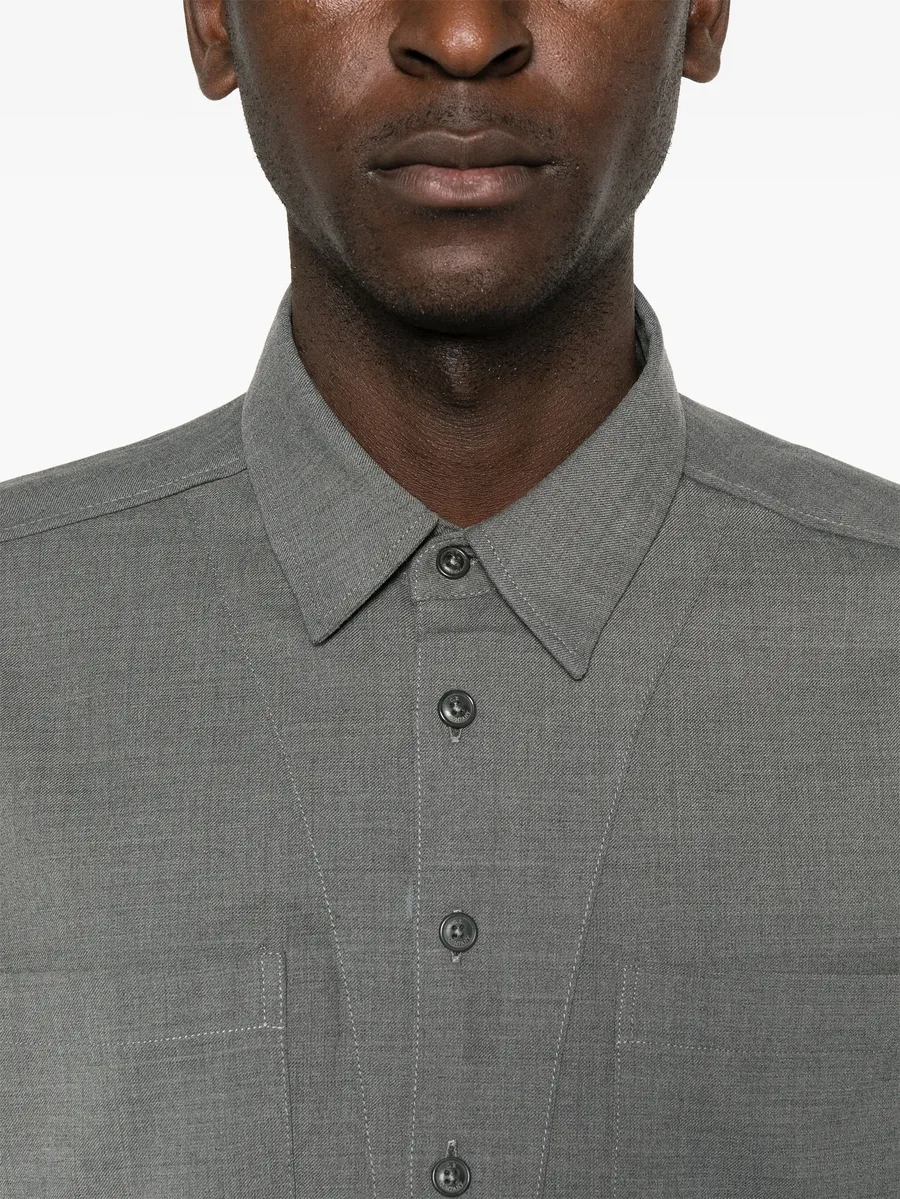 logo-embroidered shirt 9