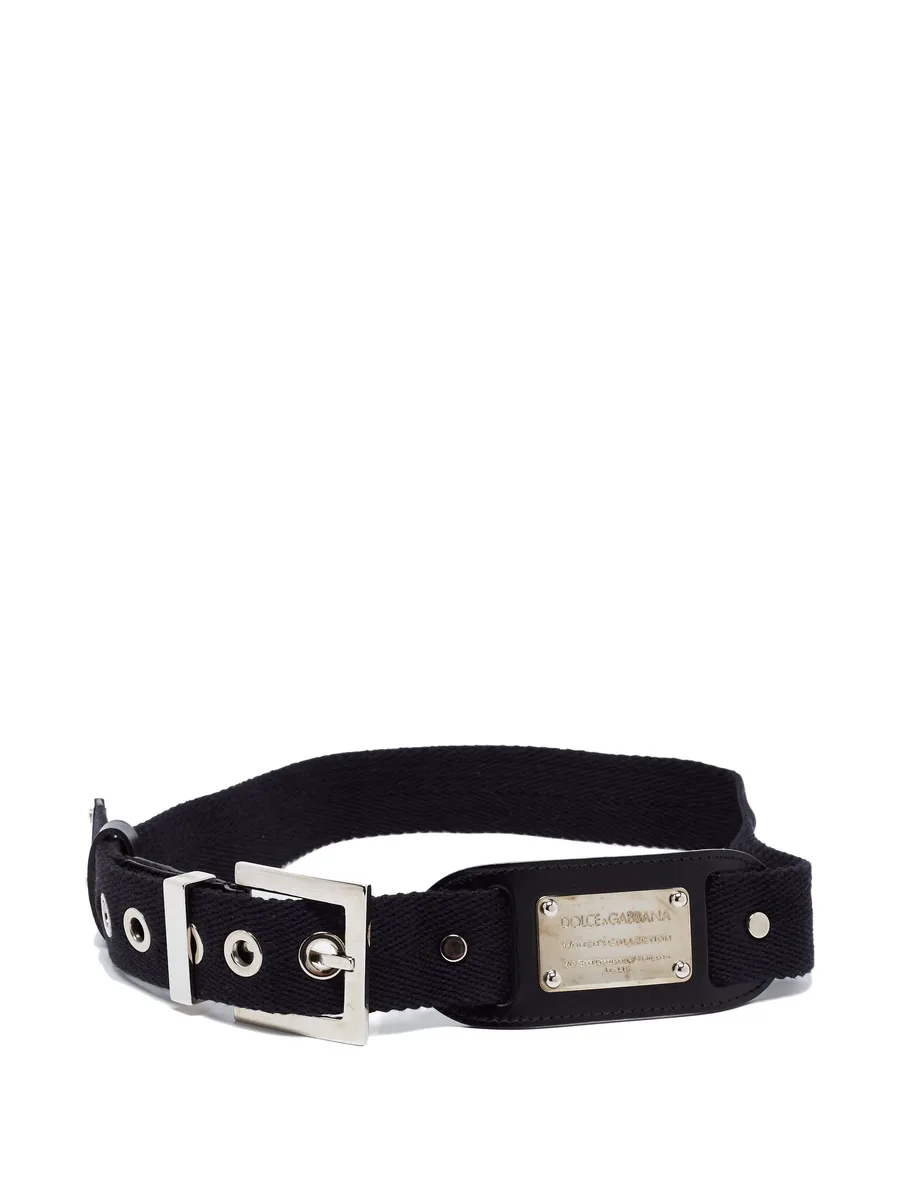 eyelet-detail canvas belt 2