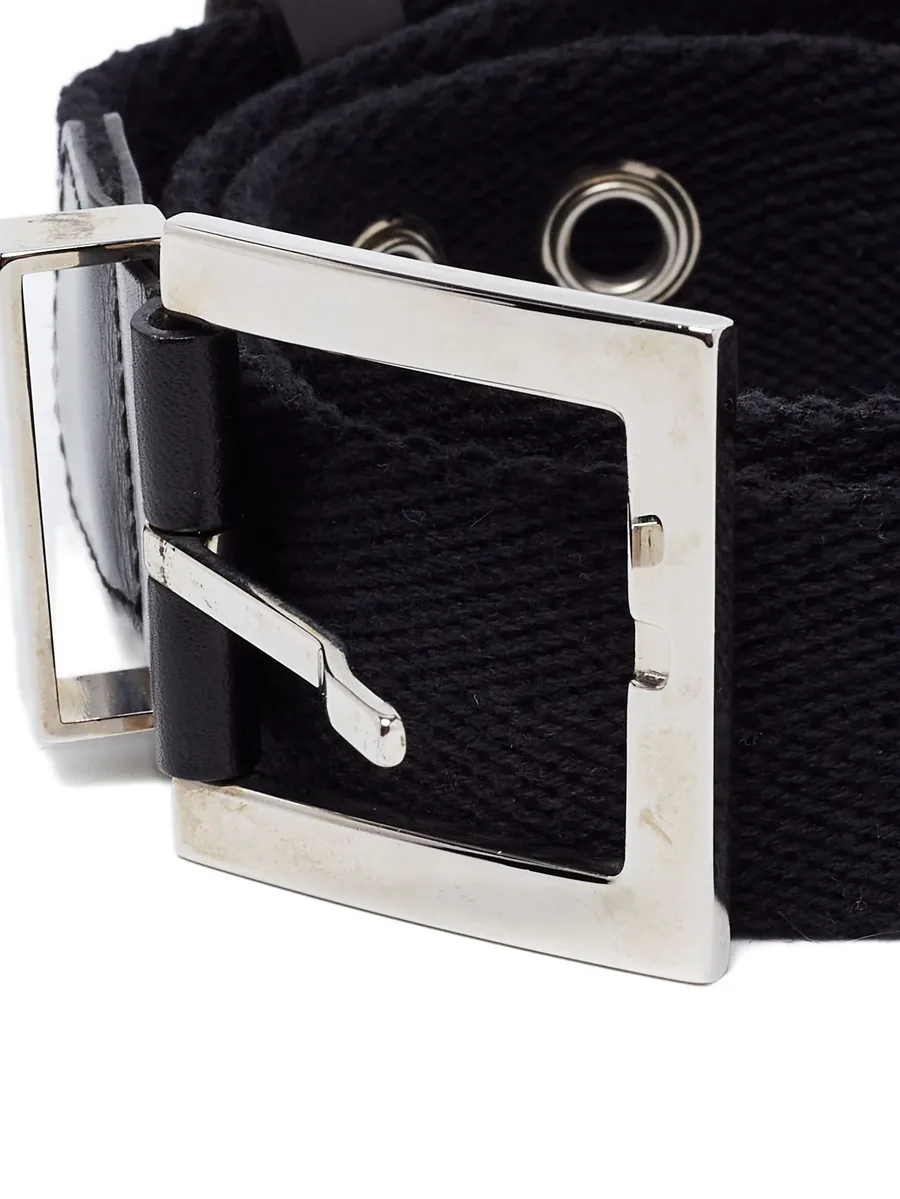eyelet-detail canvas belt 4
