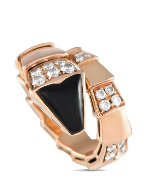 кольцо Serpenti Viper с бриллиантами