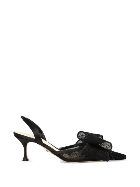 Le Cadeau lace slingback pumps