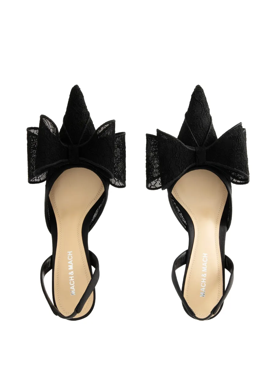 Le Cadeau lace slingback pumps 6