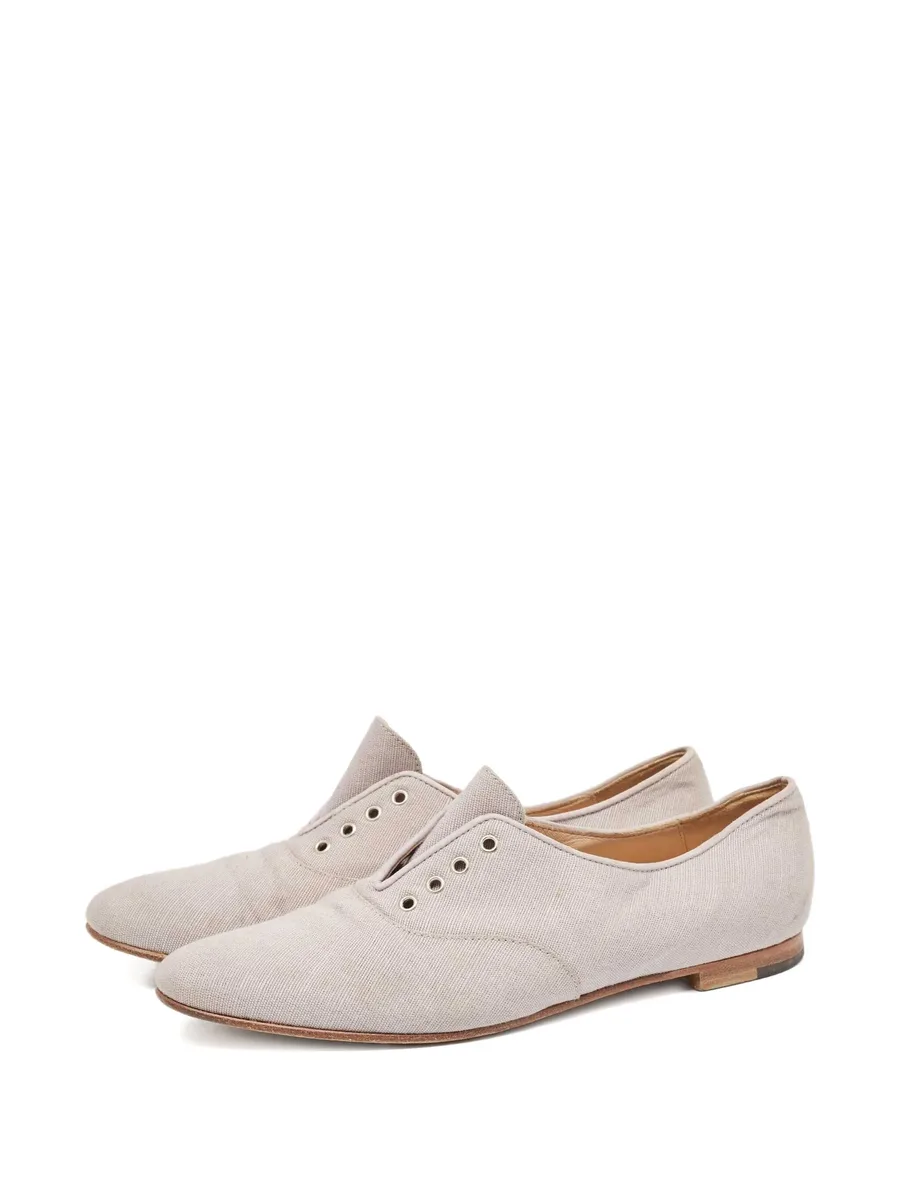 pre-owned eyelet-detail shoes 4