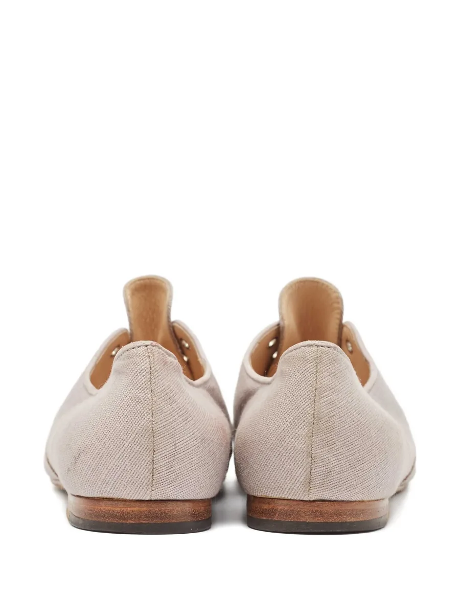 pre-owned eyelet-detail shoes 8