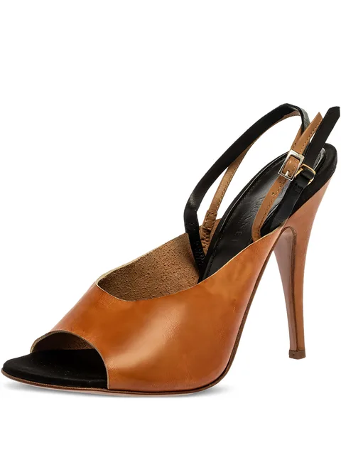 110mm slingback peep-toe sandals
