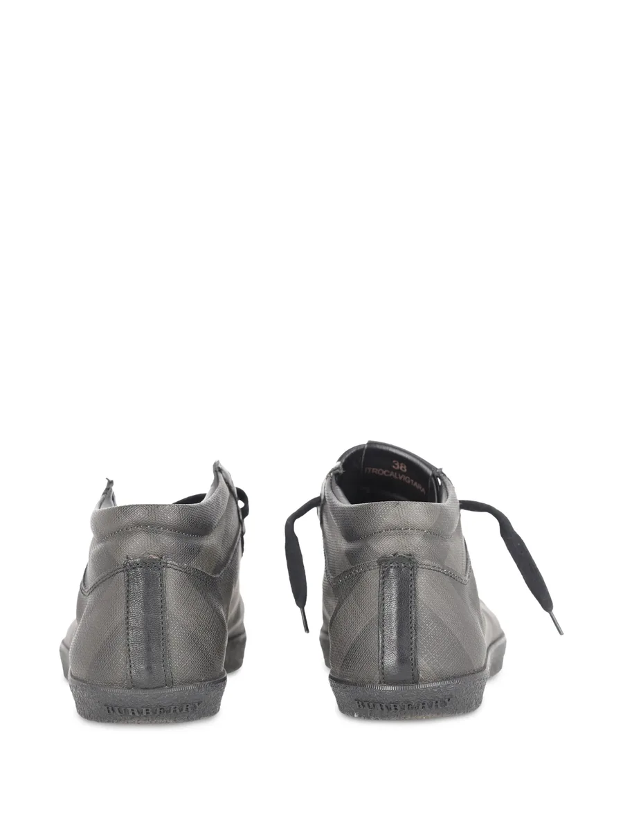 check-print high-top sneakers 6