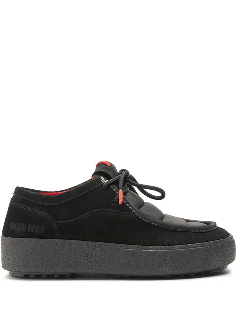 Mtrack Wallaby panelled suede sneakers