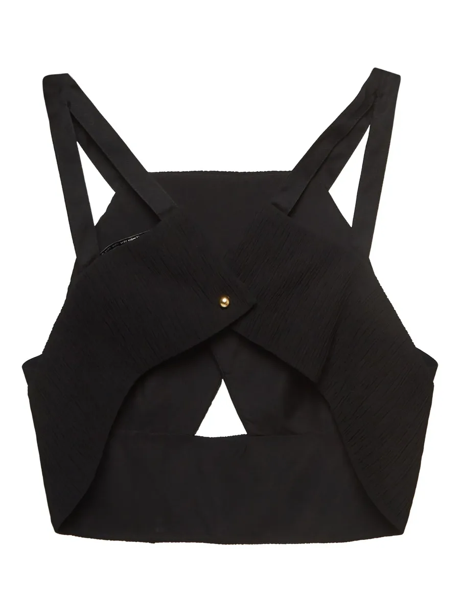 pleated crisscross top 4
