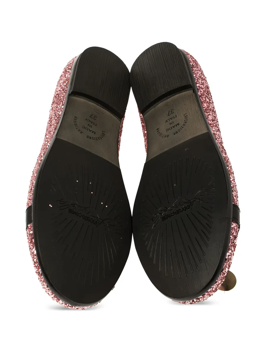 балетки pre-owned с блестками 12