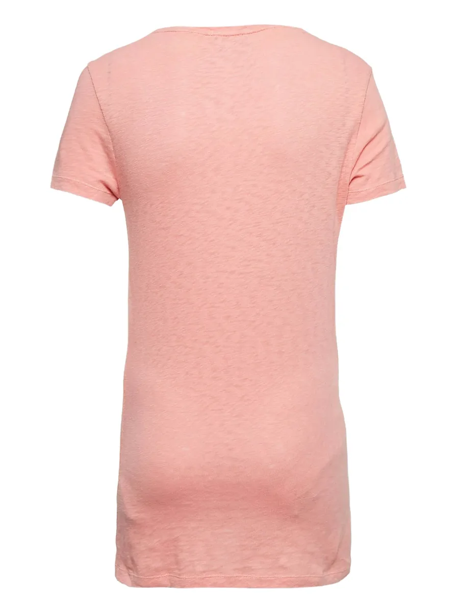 Checked scoop-neck T-shirt 4