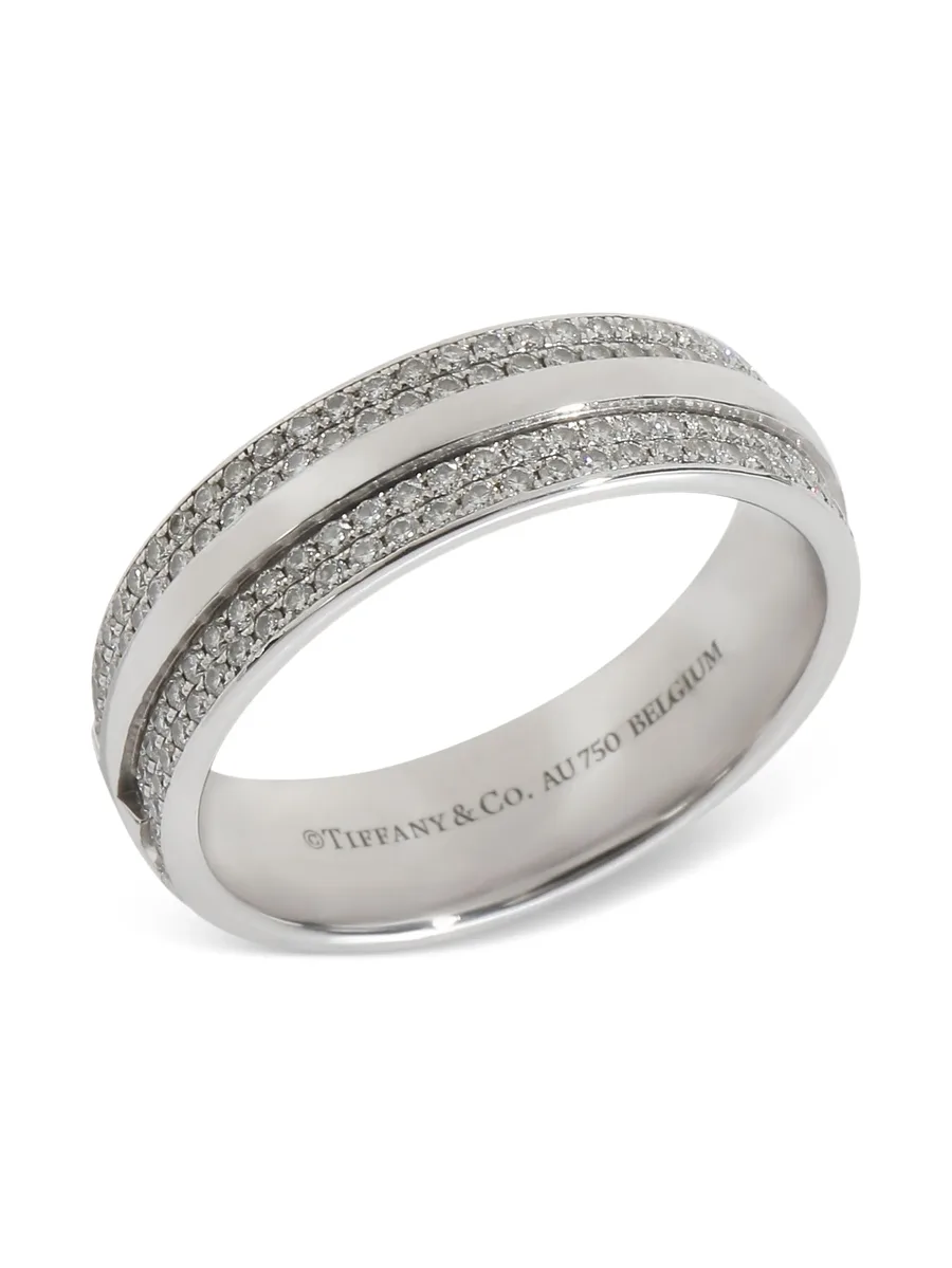 18K white gold diamond ring 5