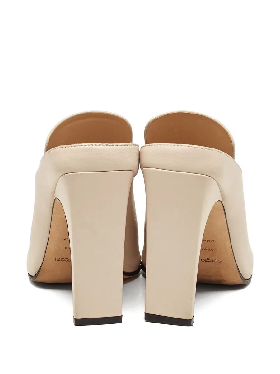 pre-owned 105mm leather sandals 5