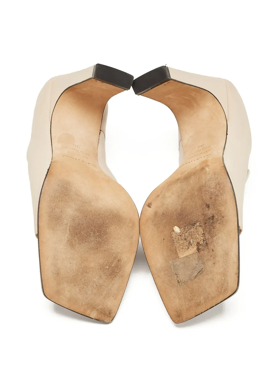 pre-owned 105mm leather sandals 8