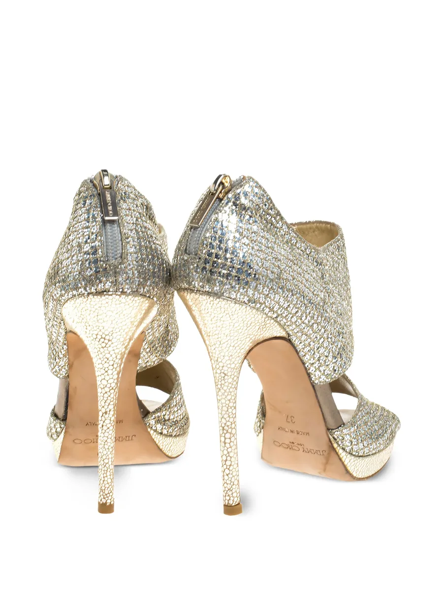 glitter platform sandals 8