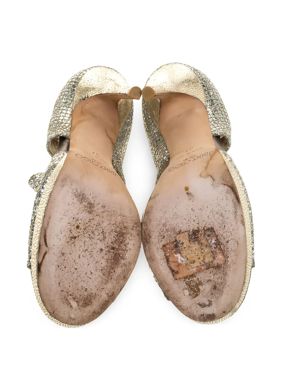 glitter platform sandals 9