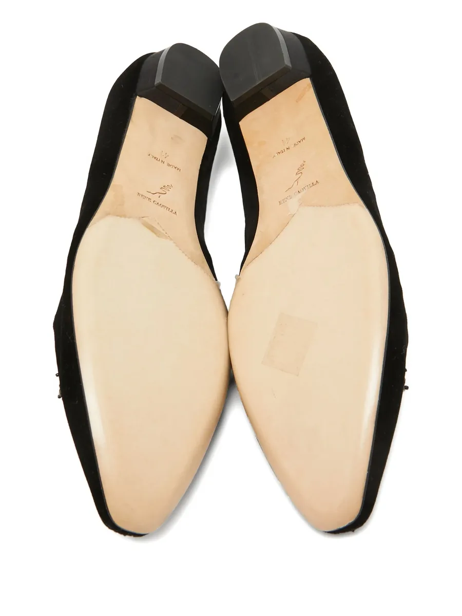 velvet-finish loafers 8