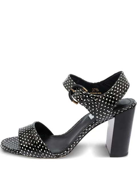 90mm polka-dot sandals