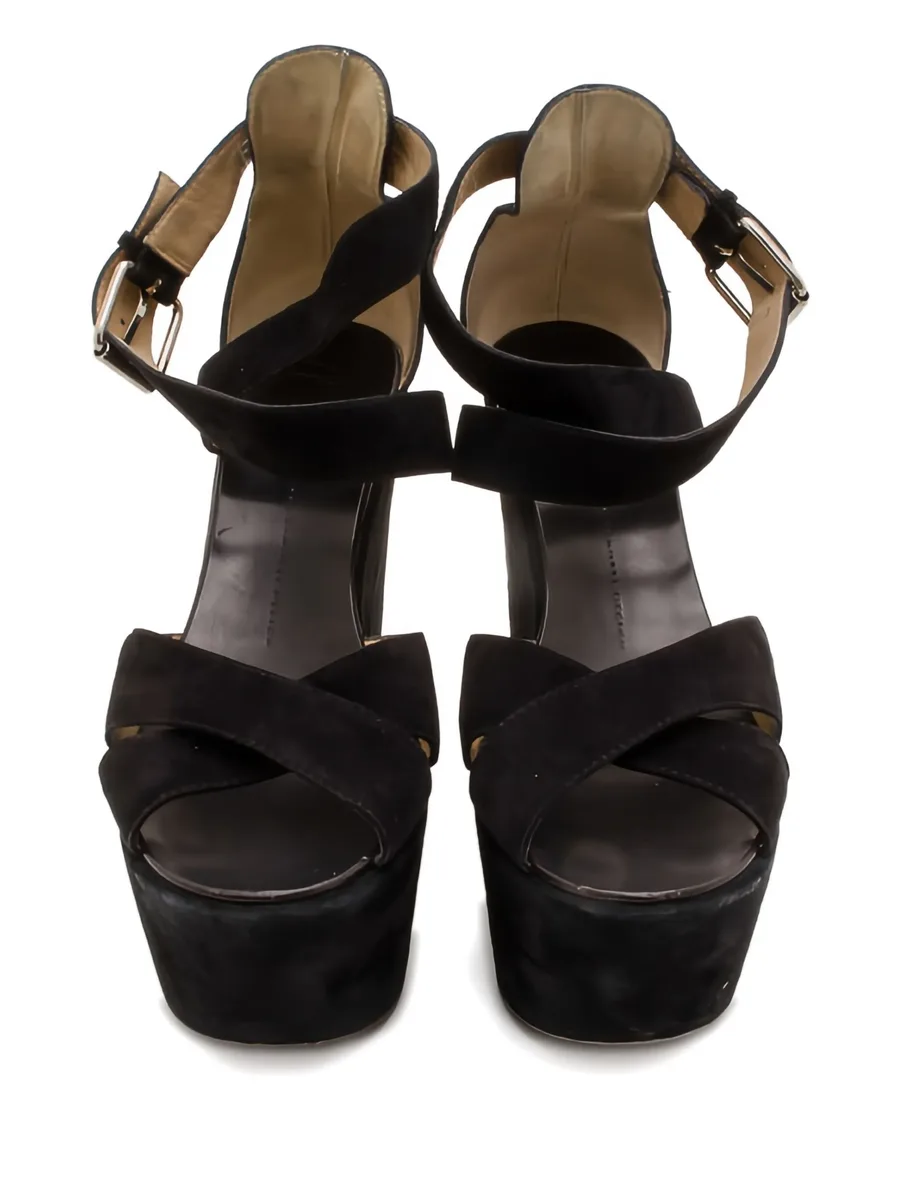 Pre-owned 15mm platform strappy sandals 3