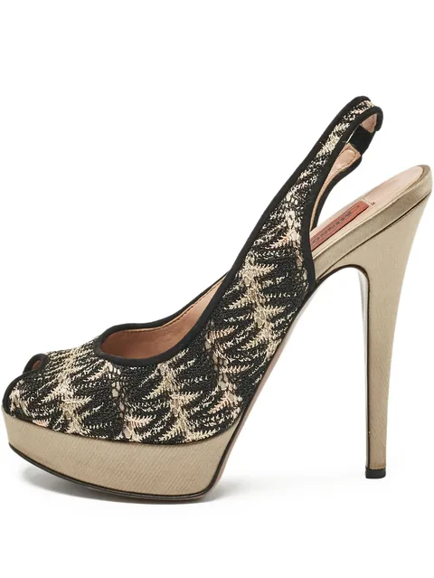 slingback platform pumps