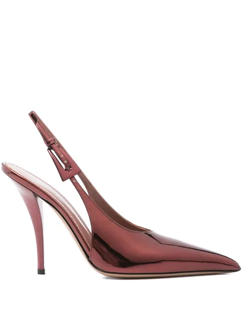 105mm slingback pointed-toe pumps