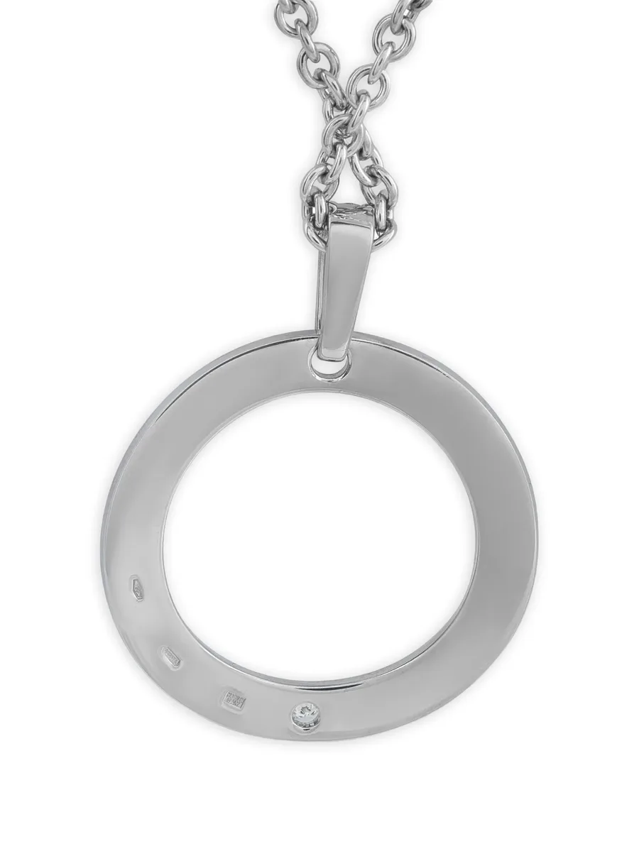 18k white gold diamond pendant necklace 6