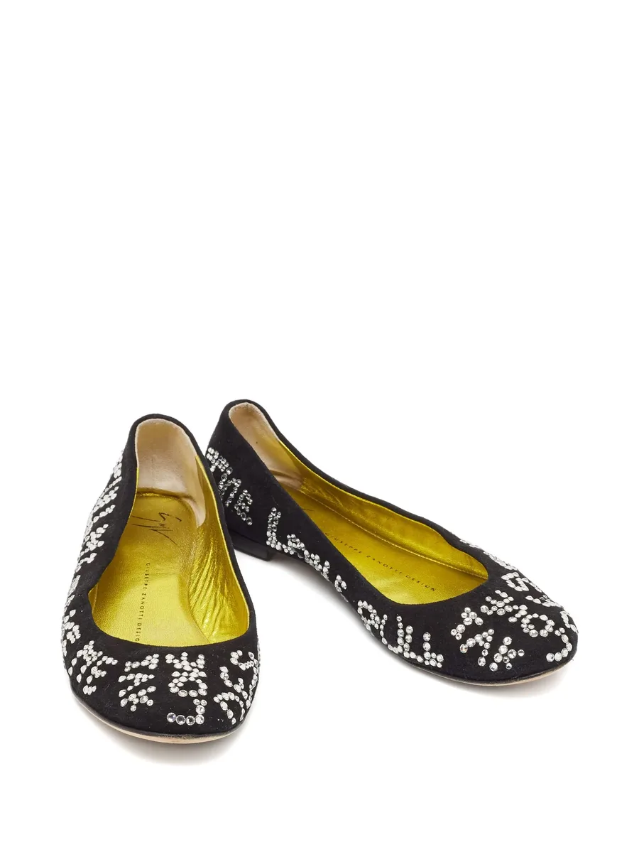 crystal-embellished ballet flats 4