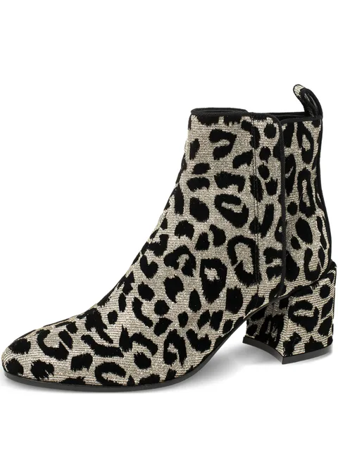 60mm leopard-print block-heel ankle boots