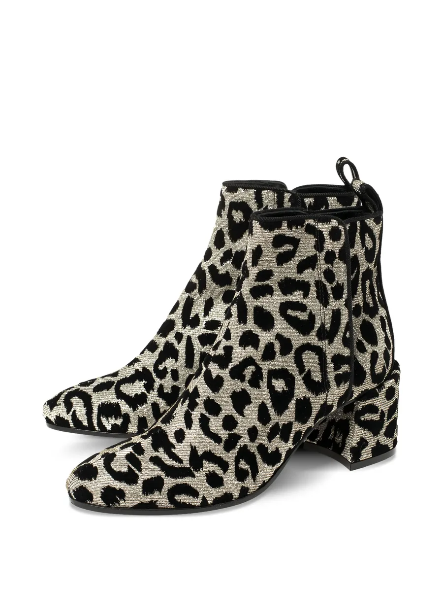 60mm leopard-print block-heel ankle boots 6