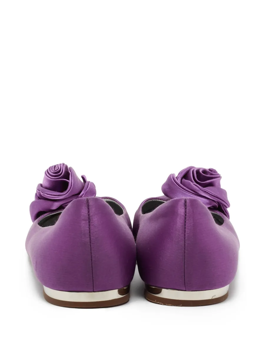 pre-owned satin ballet flats 8