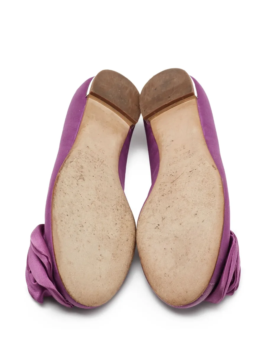 pre-owned satin ballet flats 10