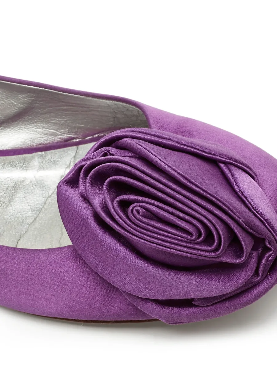 pre-owned satin ballet flats 12
