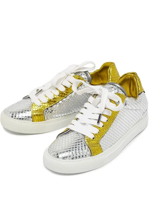 snakeskin-effect sneakers