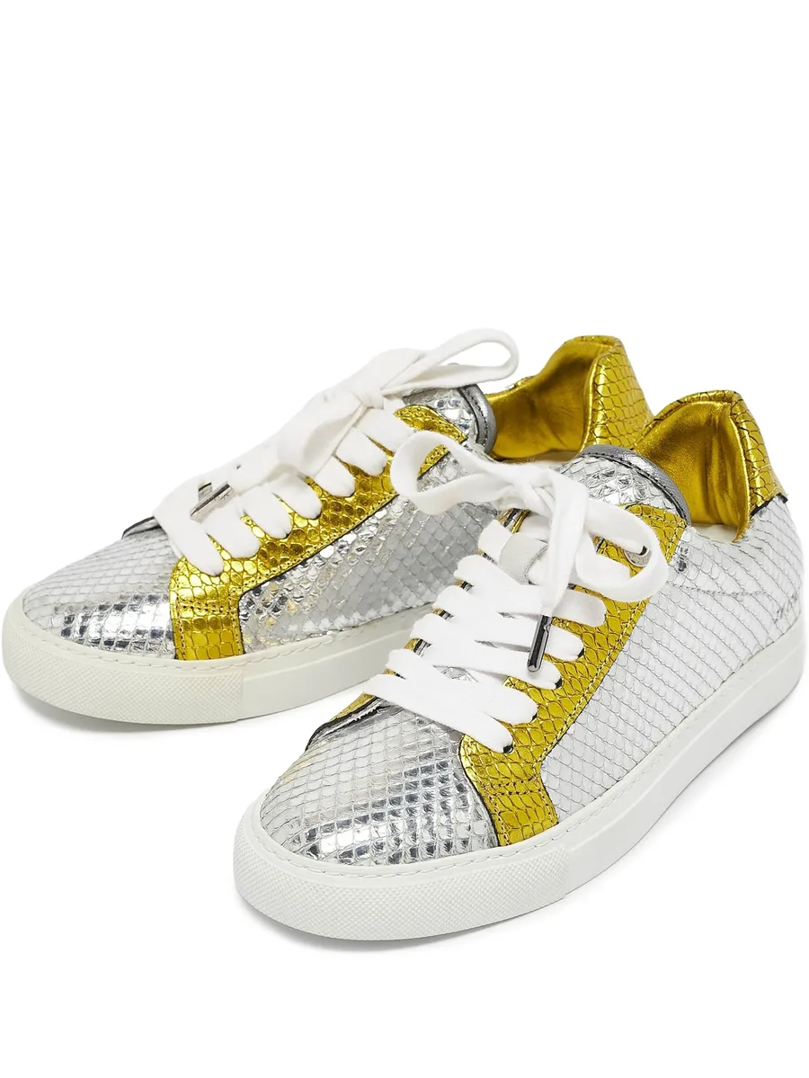 snakeskin-effect sneakers 2