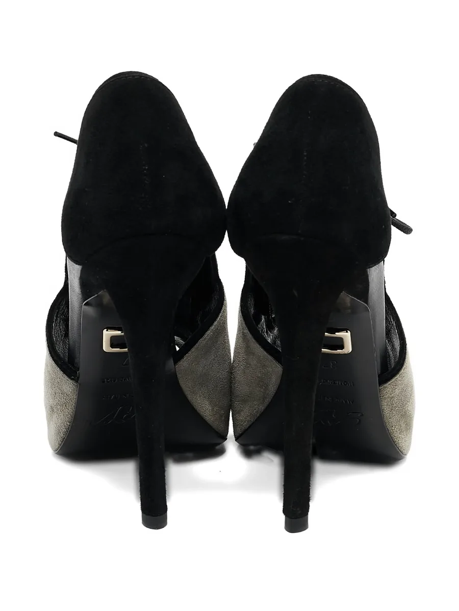 panelled lace-up boots 4