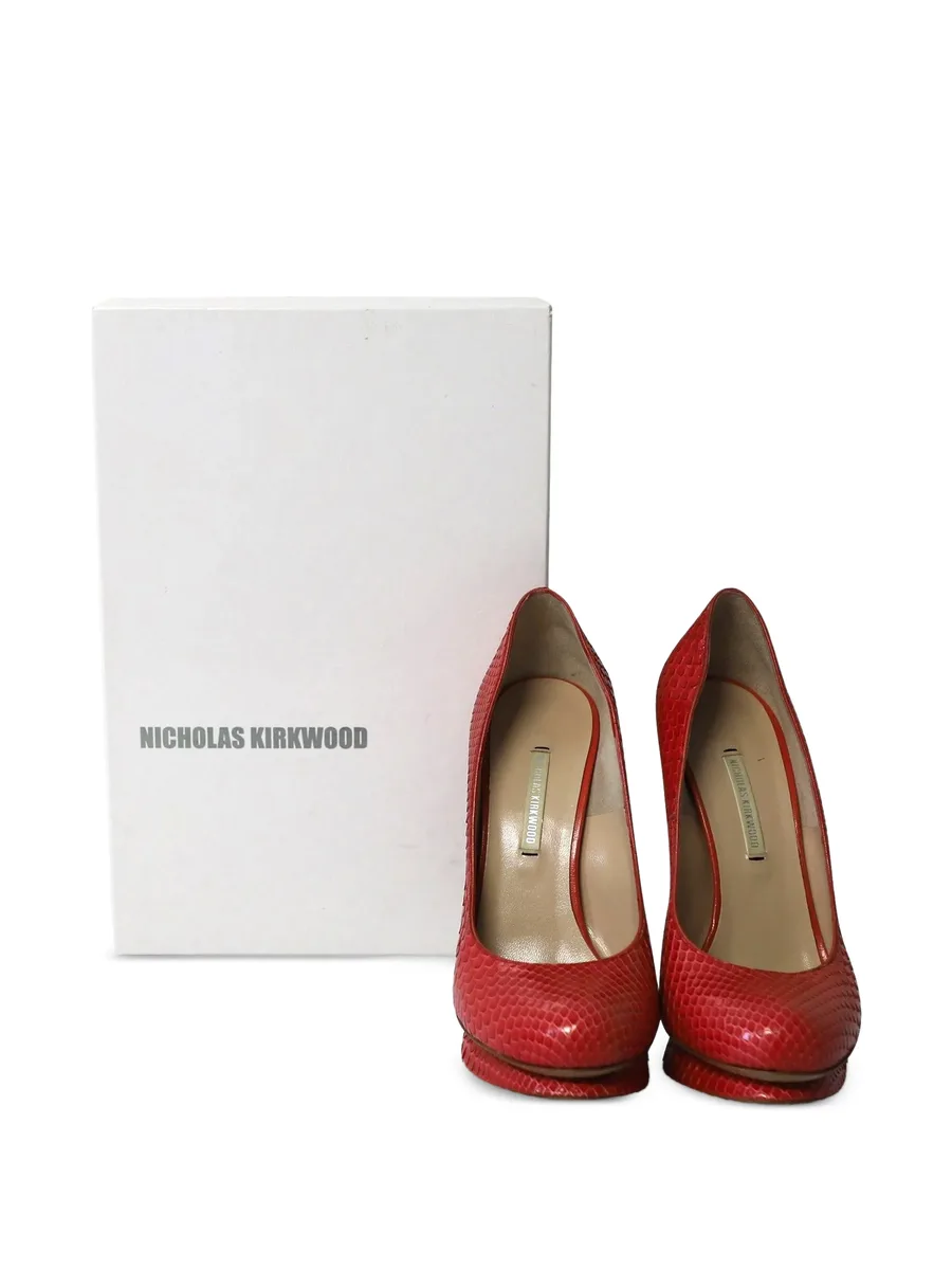 snakeskin-effect pumps 12