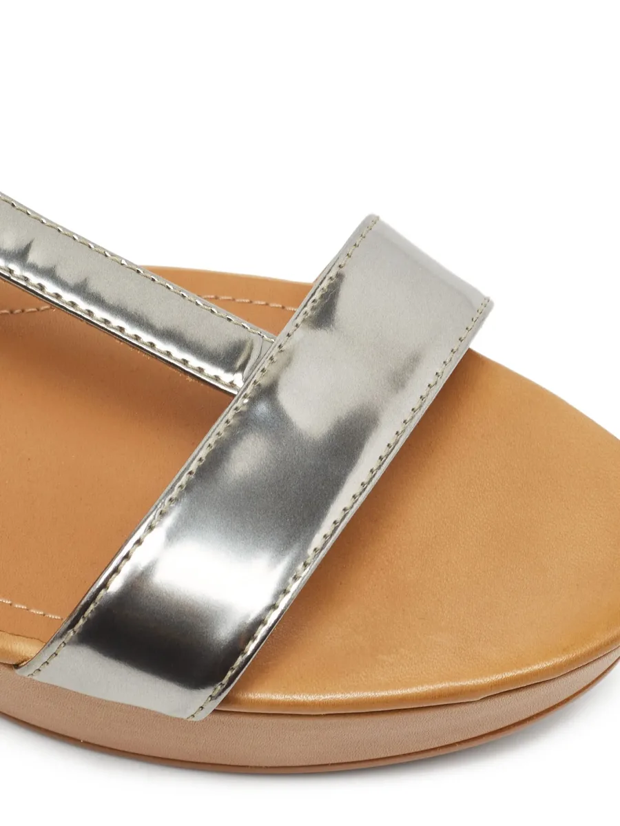 Pre-Owned 80mm leather platform sandals 12