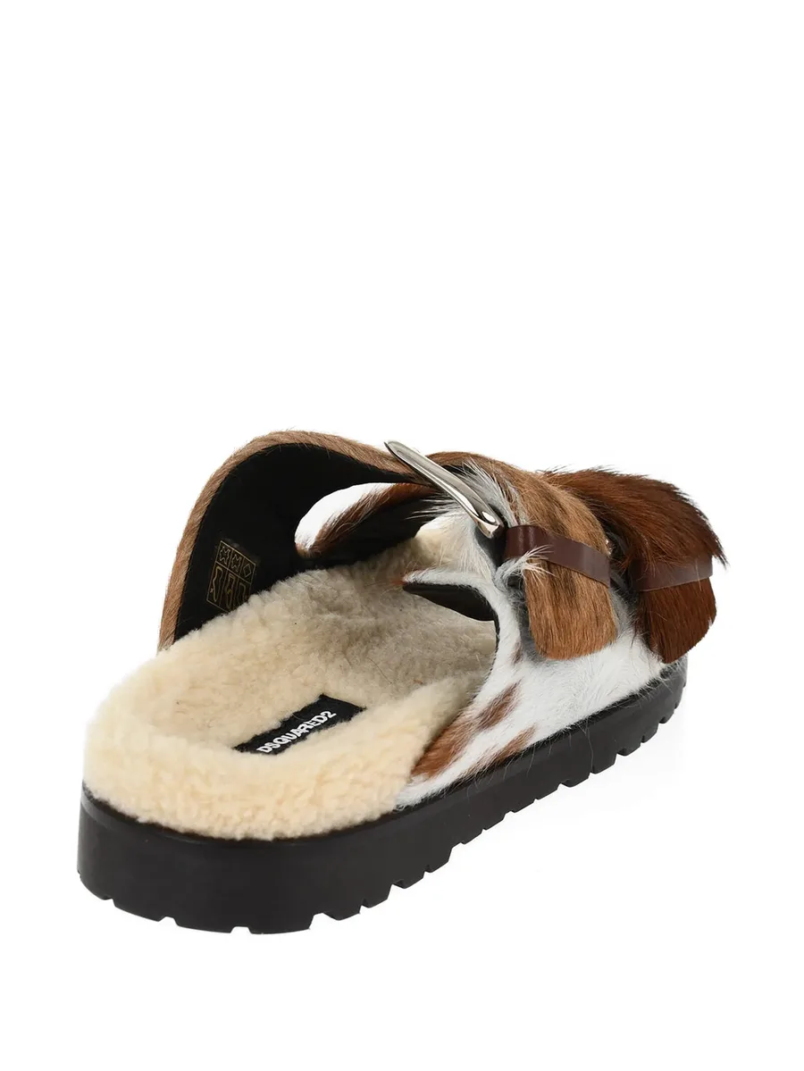 Rock Your Road buckled pony-hair sandals 6
