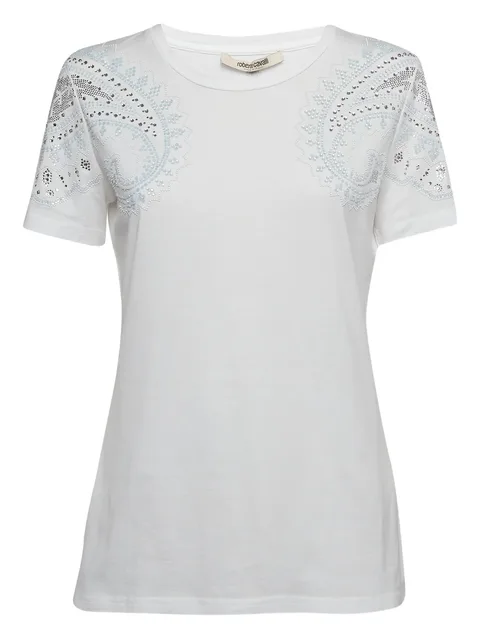 embroidered-crystal T-shirt