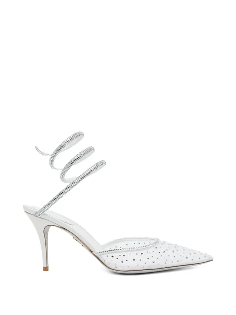 80mm crystal-embellished pumps