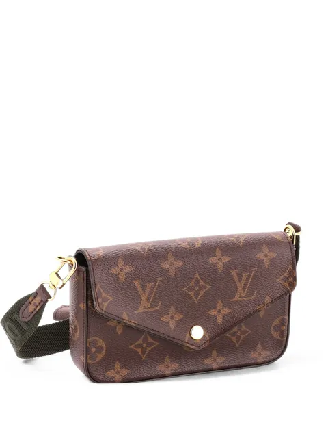 Louis Vuitton Pre-Owned Felicie Strap & Go Handbag Monogram Canvas crossbody bag