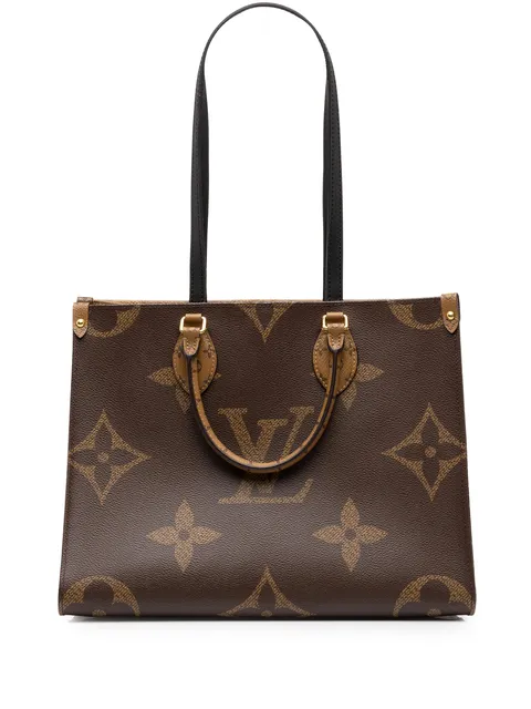 Louis Vuitton Pre-Owned 2021-2026 Monogram Reverse Giant OnTheGo MM satchel