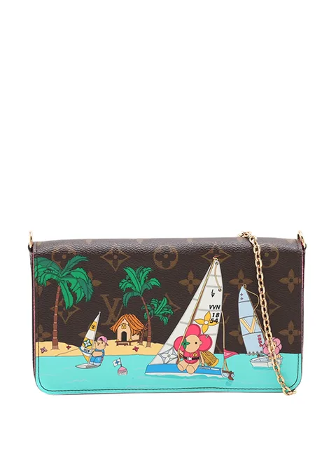 Louis Vuitton Pre-Owned 2021-2026 Christmas Animation Sailing Monogram Pochette Felicie Chain Wallet crossbody bag
