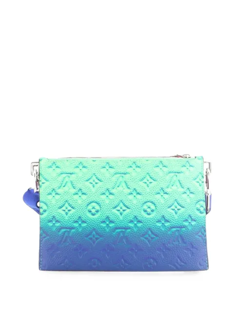 Louis Vuitton Pre-Owned Trio Pouch Messenger Bag Limited Edition Illusion Monogram Taurillon Leather crossbody bag