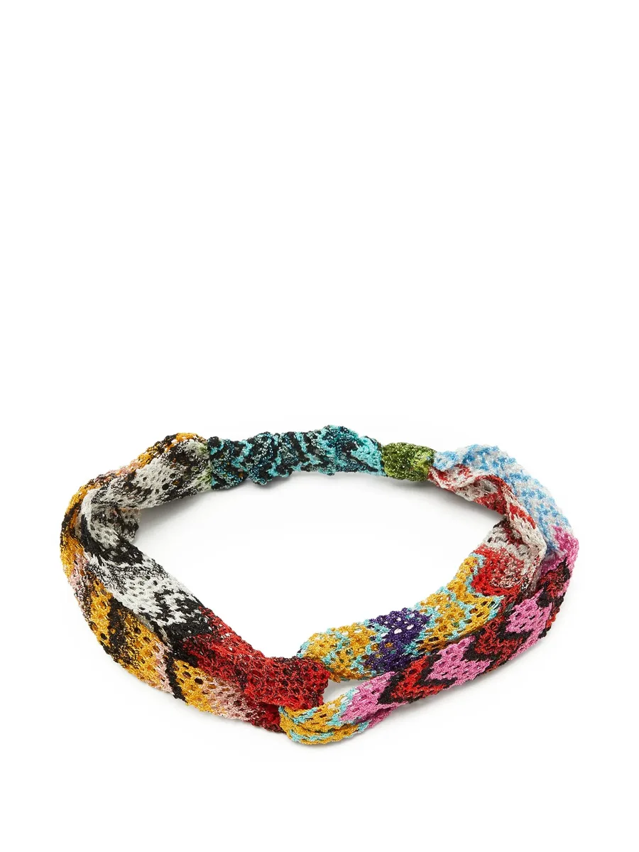 повязка на голову с люрексом 2