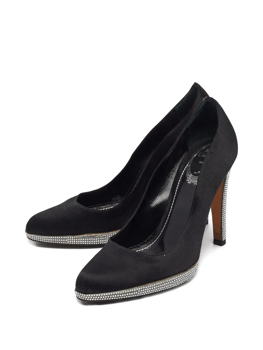 105mm rhinestone-embellished platform pumps 4