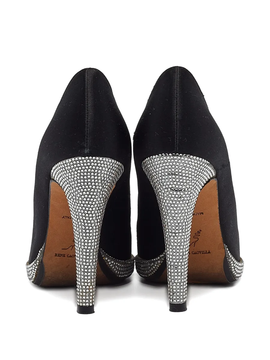 105mm rhinestone-embellished platform pumps 6