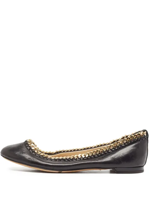 chain-detailed ballet flats
